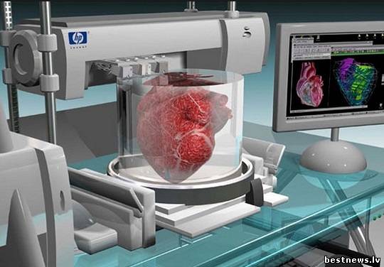 Выращивание органов человека трехмерным принтером.
