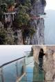 «Тропа веры» - дорога, построенная на 1430-метровой горе Тяньмэнь в Китае и выполненная из прозрачного стекла.